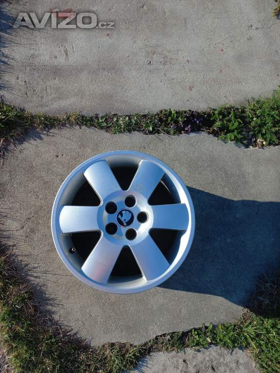 Foto inzerátu Hliníkové disky 4 ks originál ŠKODA 6J x 15 H2 ET 43