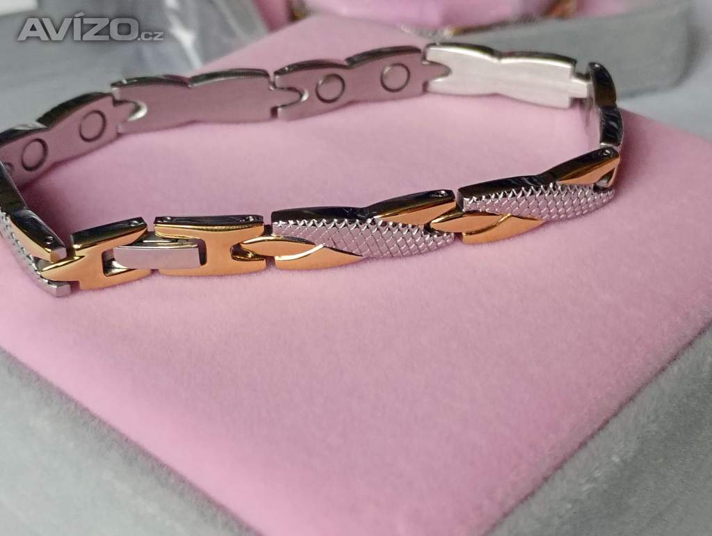 Foto inzerátu nové magnetické náramky pozlacené Harmonie/Afrodite