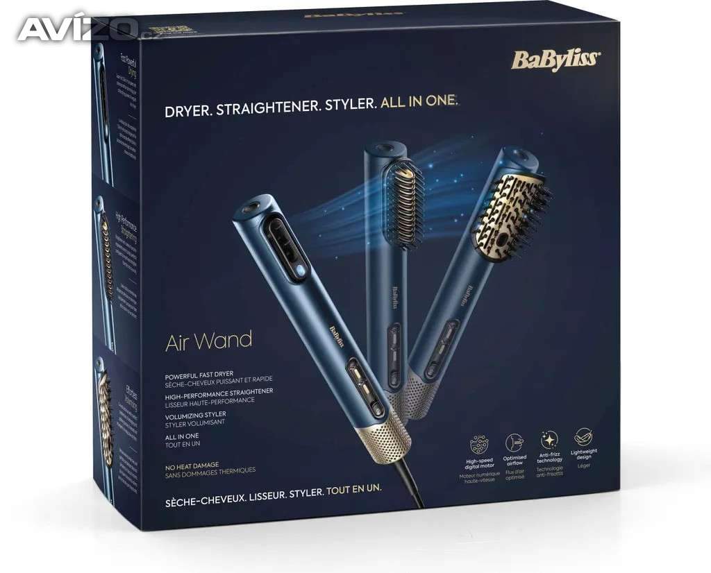 BABYLISS AS6550E 3v1 fén žehlička styler NOVÝ, NEPOUŽITÝ!