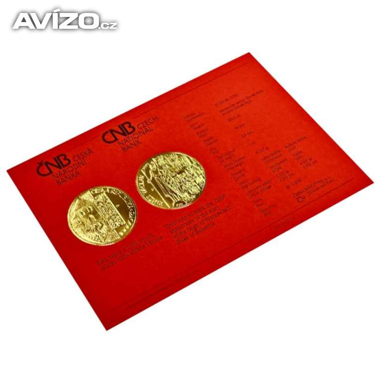 Foto inzerátu Prodám pamětní zlatou minci 10 000 Kč sv. Václav