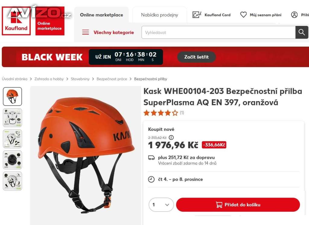 Kask Plasma AQ - pracovní přilba + vesta zdarma