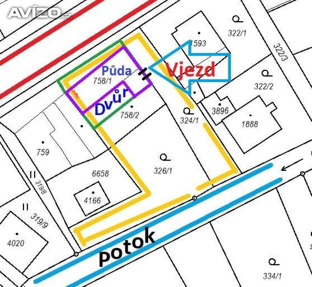 Prodám dům na dvojparcele v Poličce 263 m2