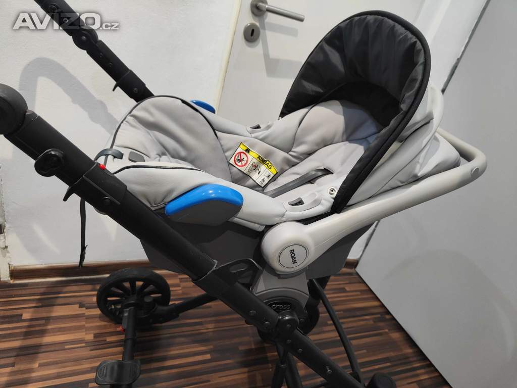Foto inzerátu Prodáme kombinovaný kočárek Anex Cross 3v1 po jednom dítěti
