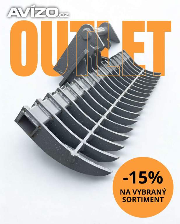 Hrábě pro bagr 100 cm  1,5–2,5 t — Lehnhoff  MS01 — OUTLET