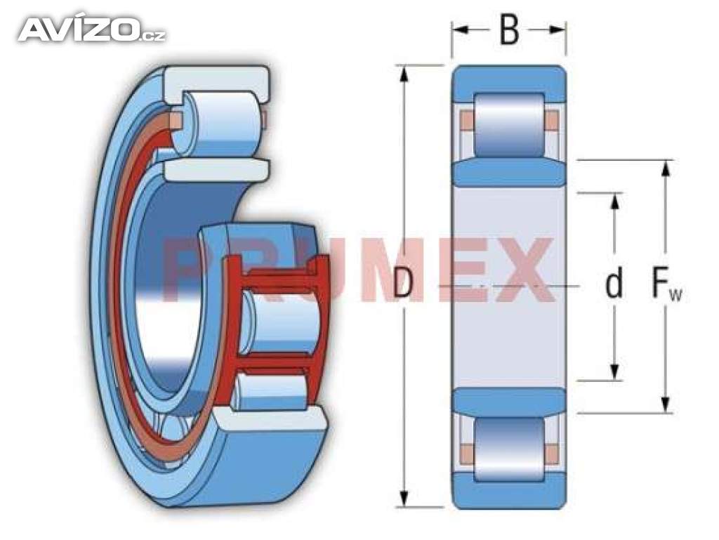 Foto inzerátu Ložisko NU2315B P6NA ZKL ČR (NOVÉ) válečkové