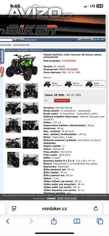 Foto inzerátu Prodám dětské ctyrkolky