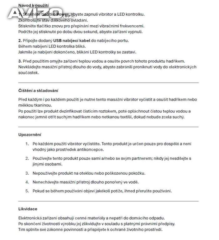 Foto inzerátu Vibrátor pro sladké chvilky spolu ;)