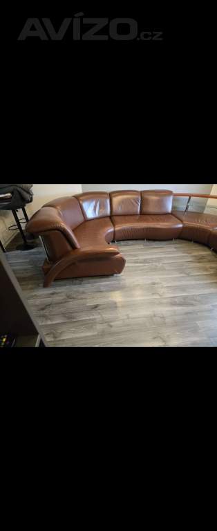 Foto inzerátu Prodám masivní koženou sedačku