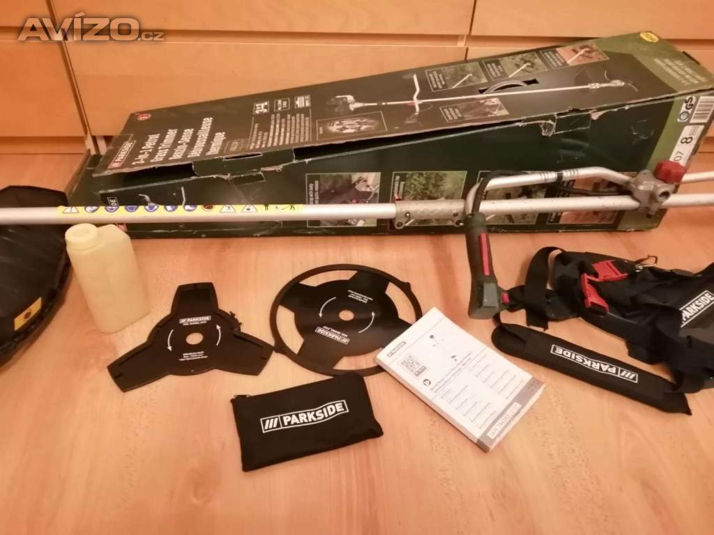 Foto inzerátu Křovinořez benzínový Parkside-kombinovaný systém 3 v 1