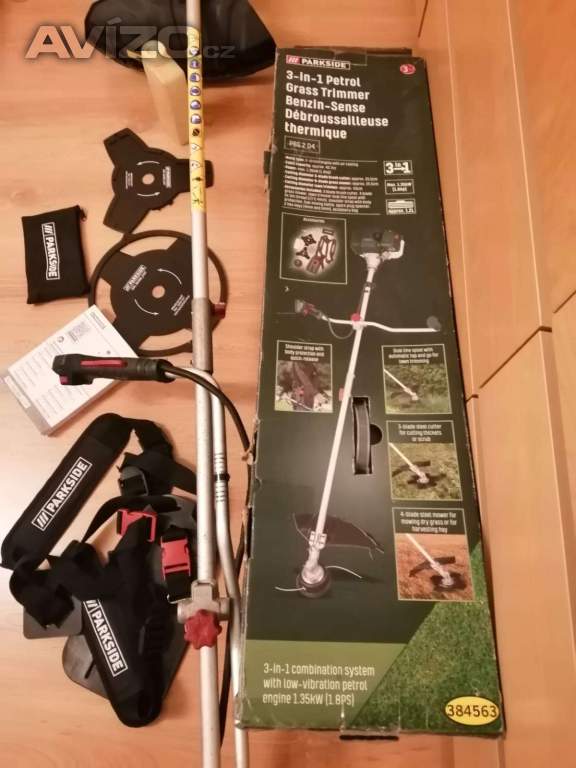 Foto inzerátu Křovinořez benzínový Parkside-kombinovaný systém 3 v 1