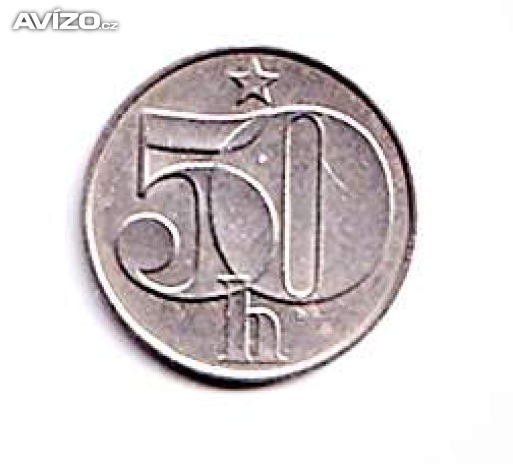 50 haléř ČSR  1990	