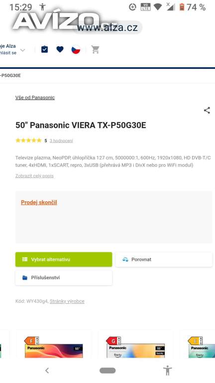 Foto inzerátu Panasonic Vera 