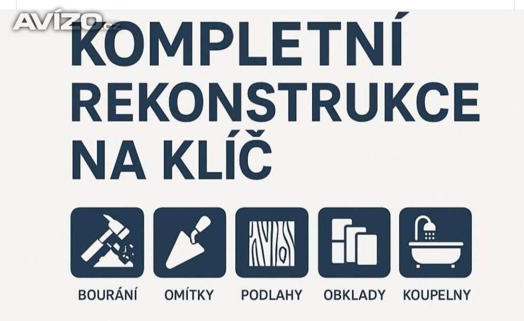 Kompletní stavební a zednické práce.