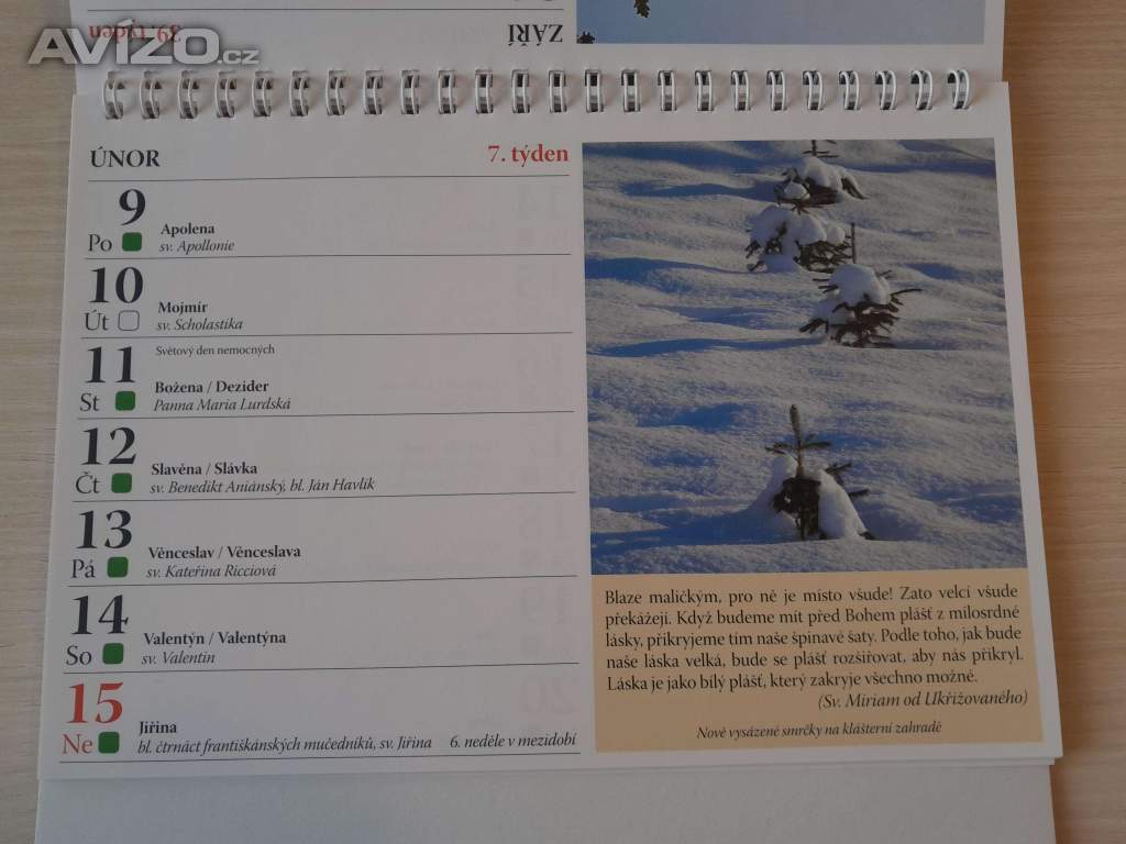 Foto inzerátu Stolní kalendář 2026 - Klášter karmelitek Drasty 