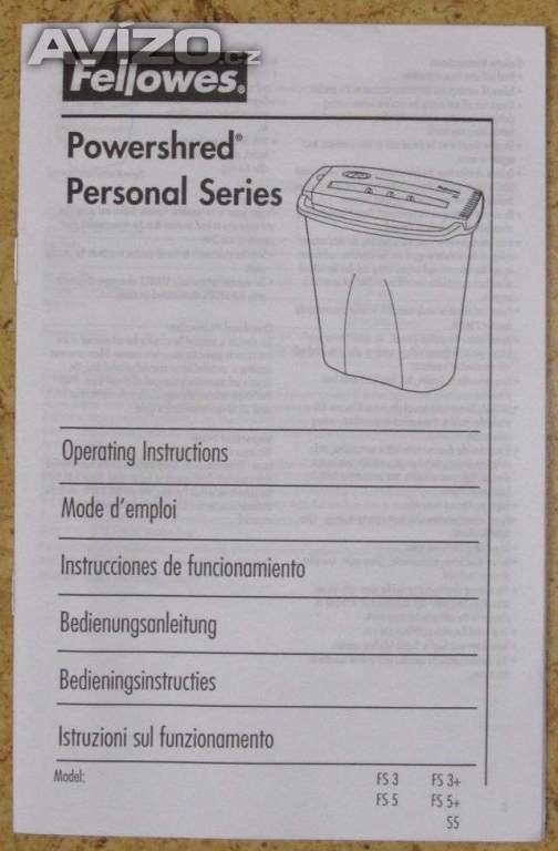 Foto inzerátu Skartovačka Fellowes FS5