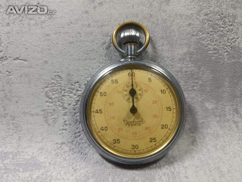 Foto inzerátu Německé vojenské stopky Hanhart z období II. říše.