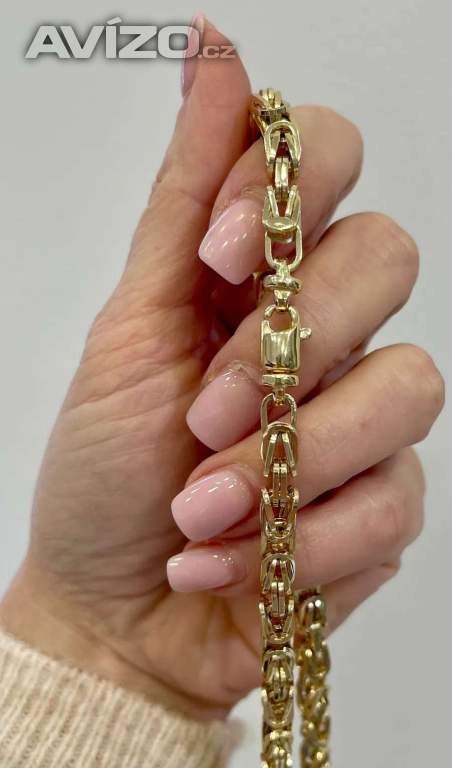 Foto inzerátu NOVÁ Výrazná zlatá retiazka Kráľovského vzoru - Korai