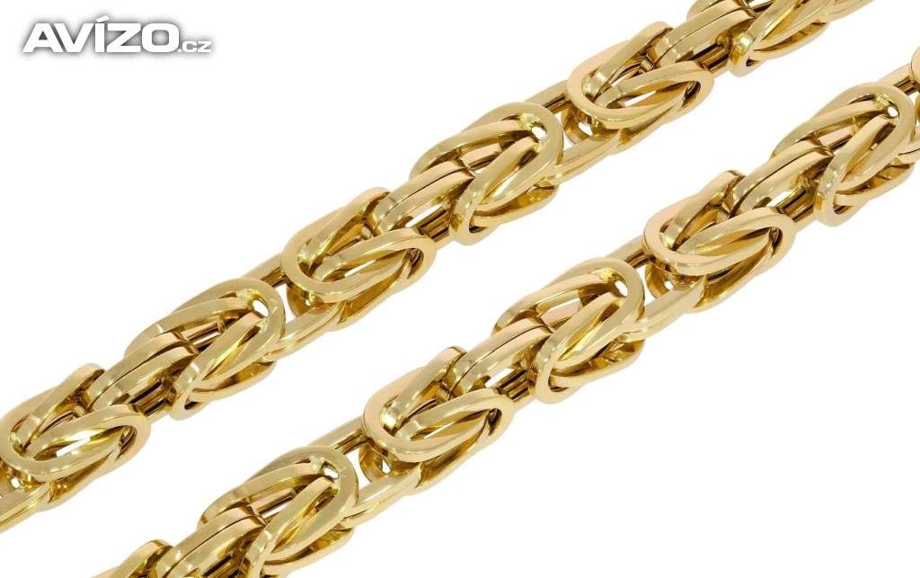 Foto inzerátu NOVÁ Výrazná zlatá retiazka Kráľovského vzoru - Korai