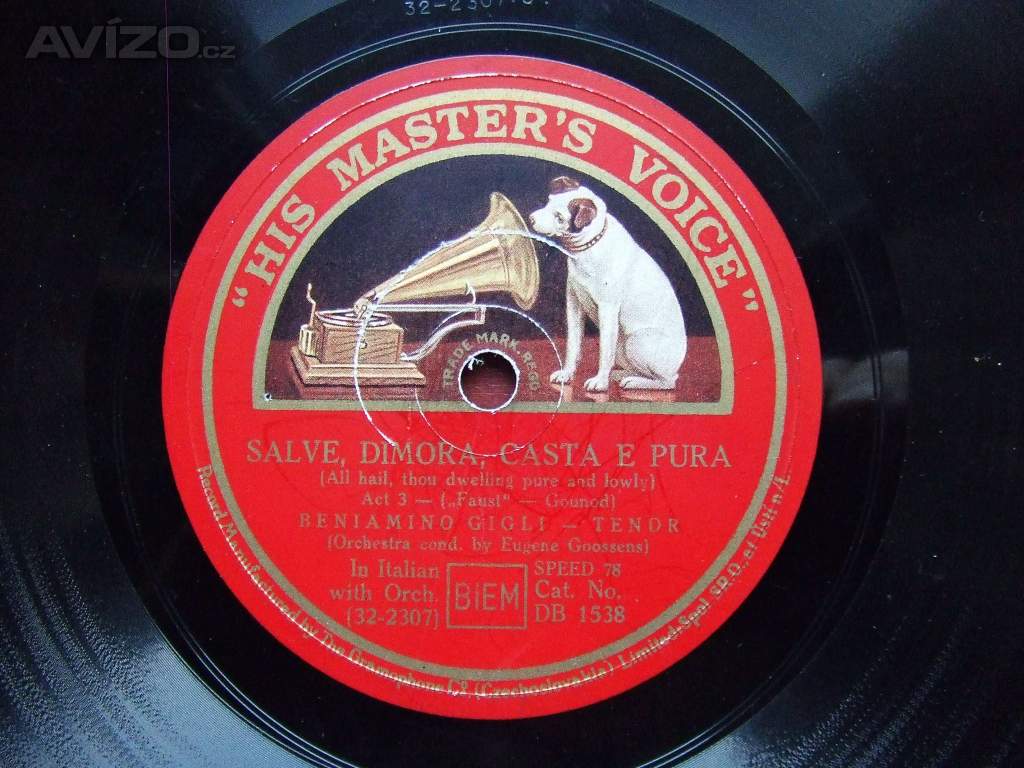 Prodám šelakové gramodesky