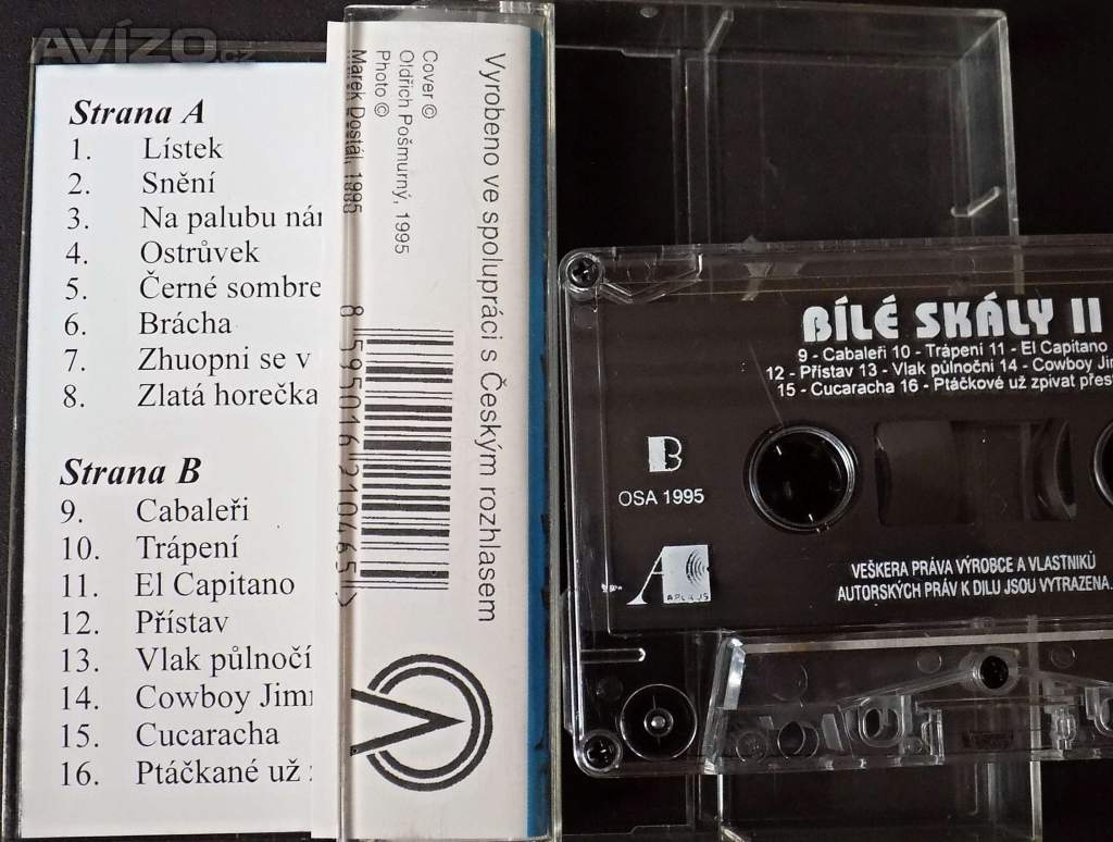 Foto inzerátu Bílé Skály II. trampské písničky MC -