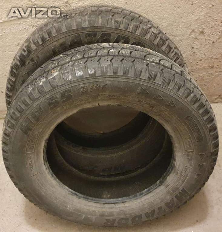 PNEU 165/70/13,MATADOR,ZIMNI,2LUSY VZOREK 5MM,OBE ZA 300KC