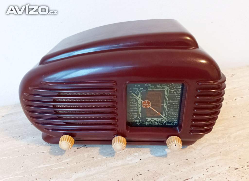 Foto inzerátu Art Deco starožitné rádio Talisman, Art Deco, excelentní stav, plně funkční