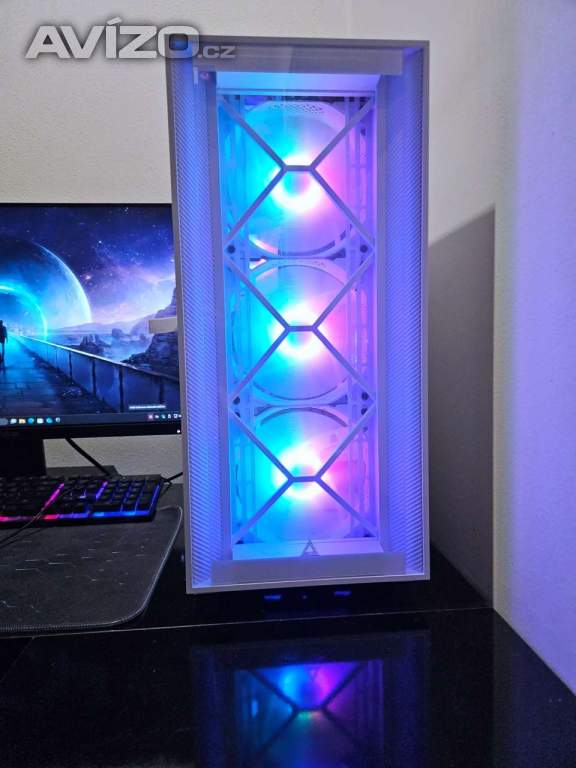 Foto inzerátu 🔥 Bílé Herní PC Ryzen 5 | RX5700XT | 16GB RAM | 1TB SSD | WiFi | ARGB | NOVÉ