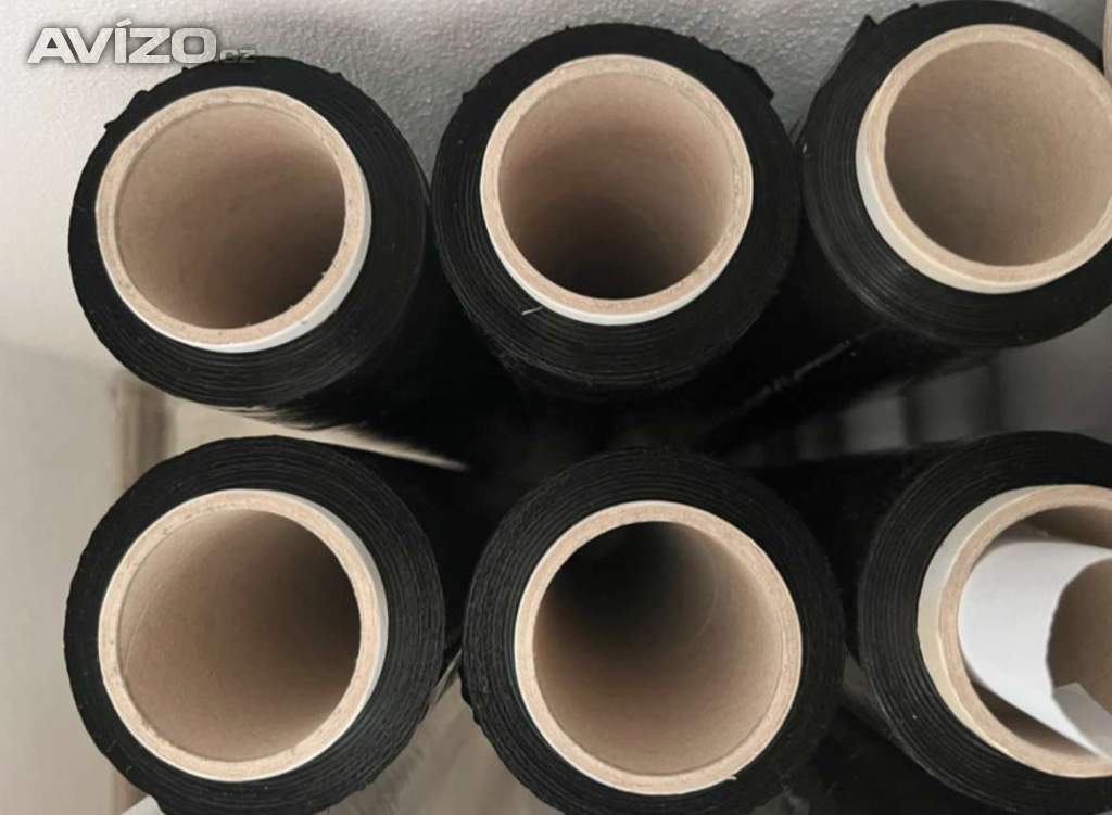 6x černá stretch folie