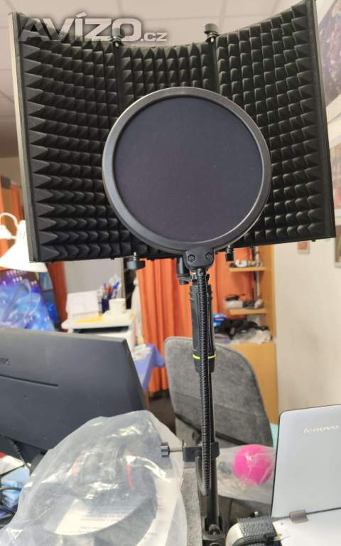 Foto inzerátu Akustický paravan pro nahrávání + Pop filter + držák
