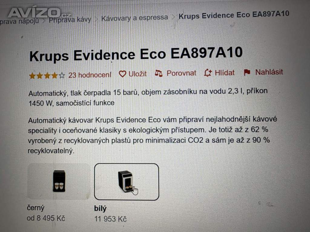 Foto inzerátu Krups Evidence EA 897 A 10