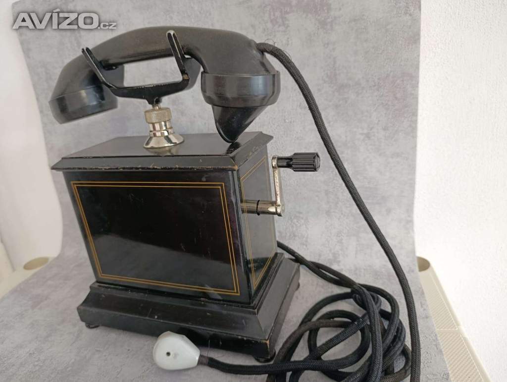 Foto inzerátu Starožitný historický dánský telefon Kristian Kirk