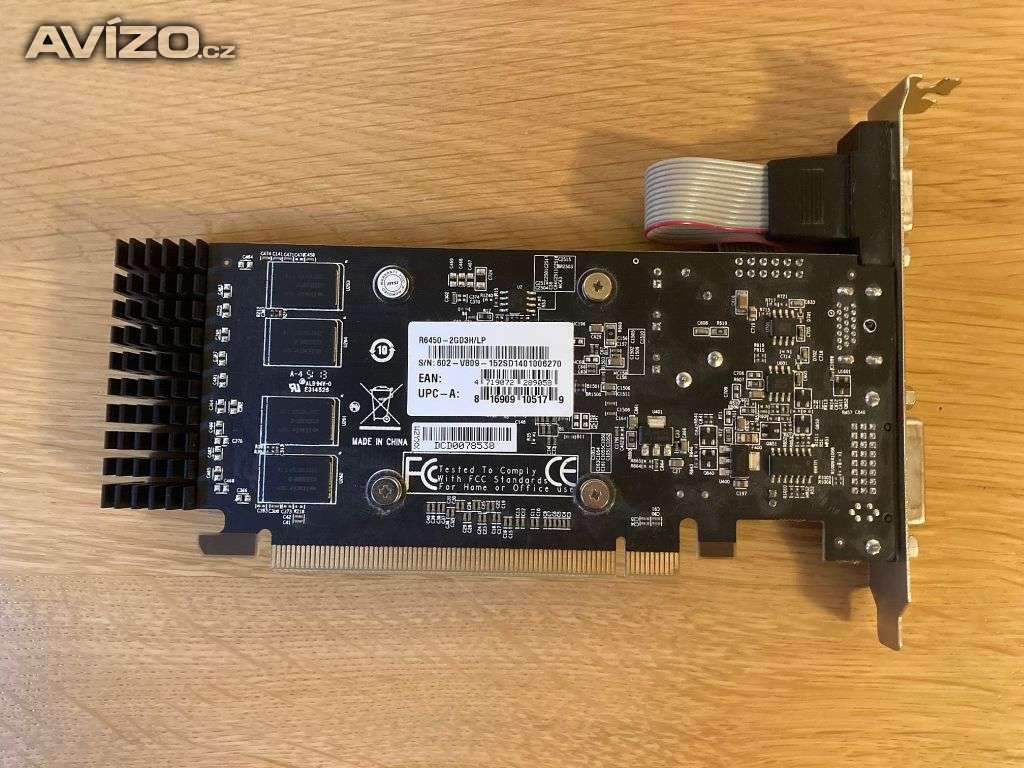 MSI grafická karta R6450-2GD3H/LP PCIe