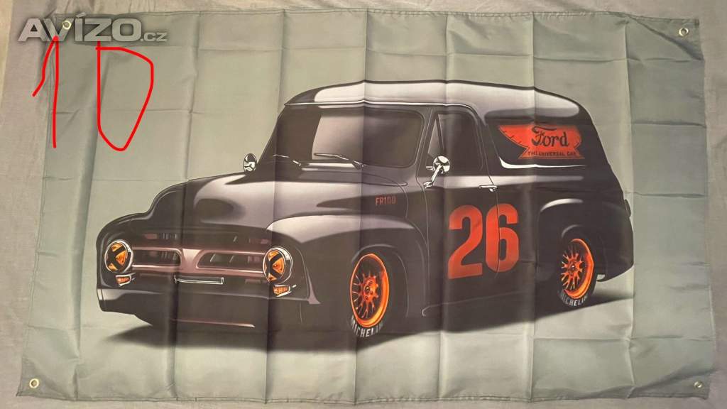 10 - Banner - vlajka FORD FR 100 - Černý 26 combi 