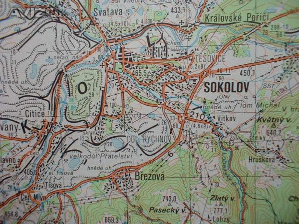 Foto inzerátu Vojenská profesionální tajná mapa Karlovy Vary