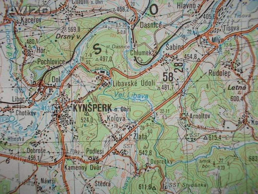 Foto inzerátu Vojenská profesionální tajná mapa Karlovy Vary