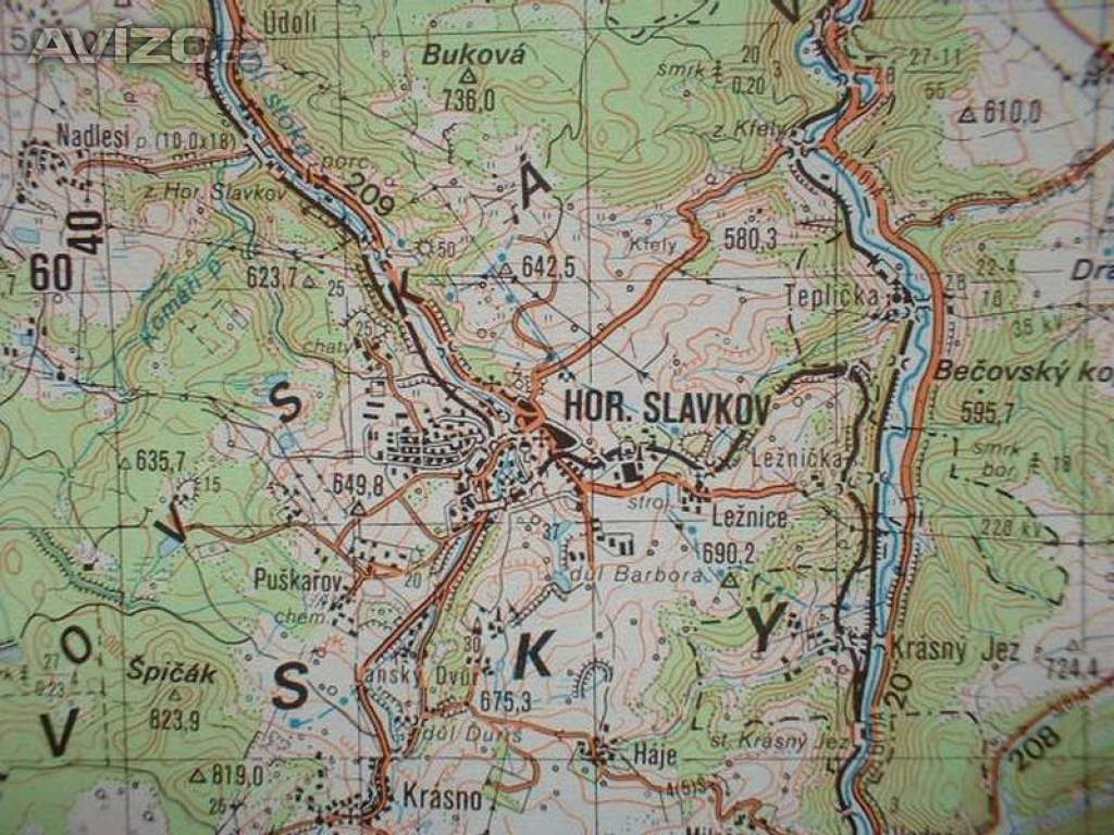Foto inzerátu Vojenská profesionální tajná mapa Karlovy Vary