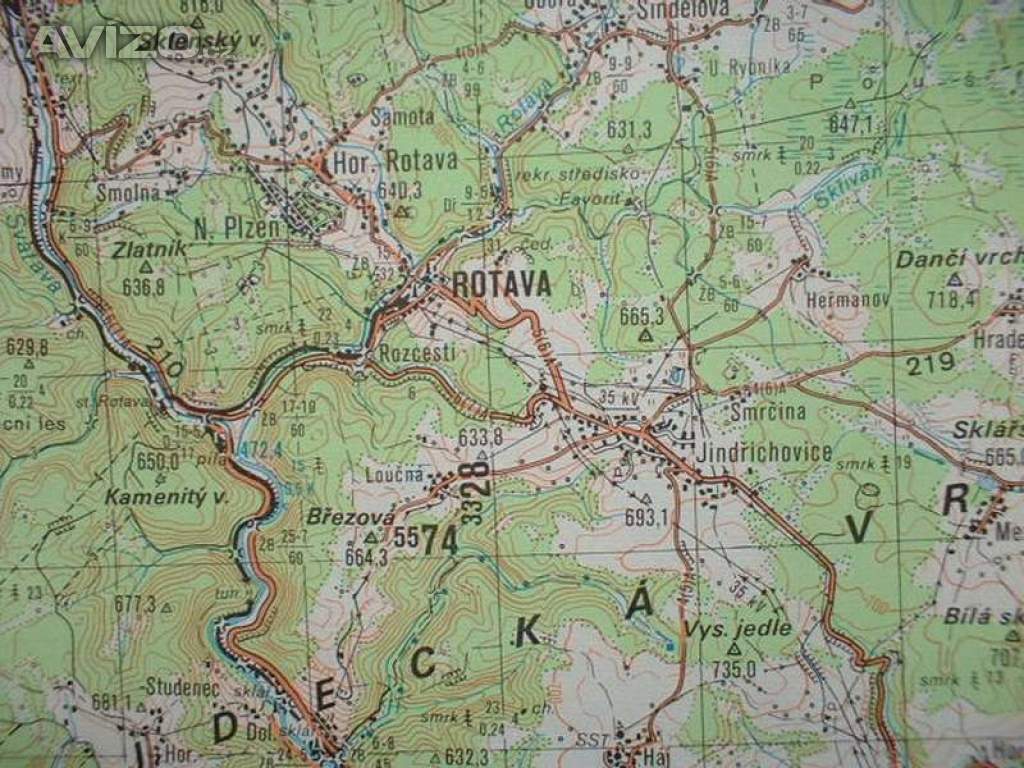 Foto inzerátu Vojenská profesionální tajná mapa Karlovy Vary