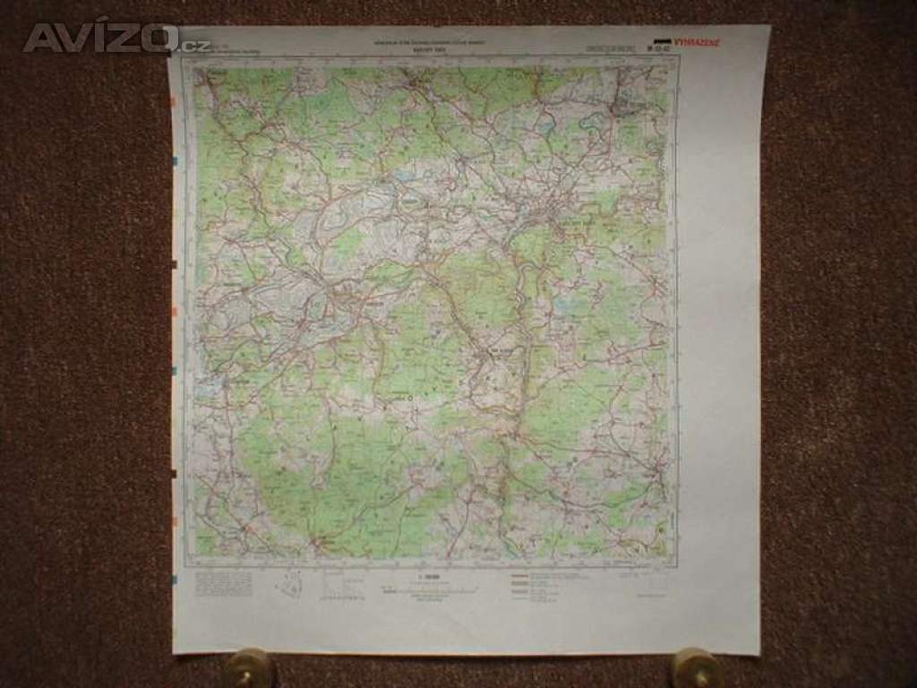 Foto inzerátu Vojenská profesionální tajná mapa Karlovy Vary