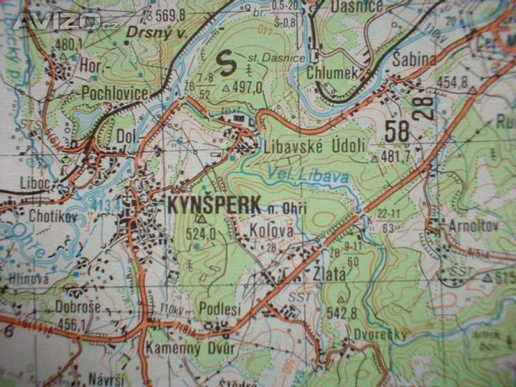 Foto inzerátu Vojenská profesionální tajná mapa Karlovy Vary