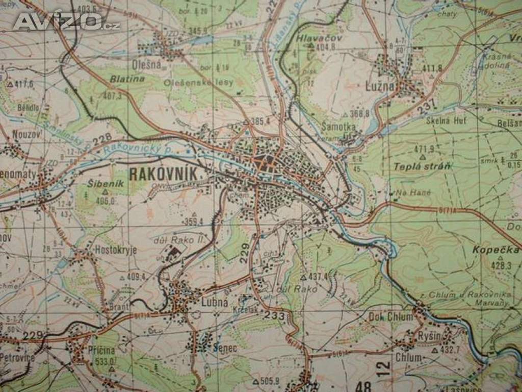Foto inzerátu Vojenská profesionální tajná mapa Žatec