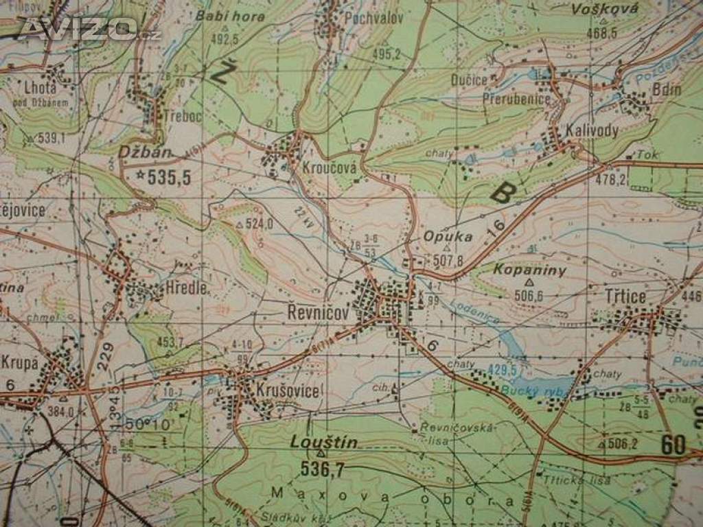 Foto inzerátu Vojenská profesionální tajná mapa Žatec