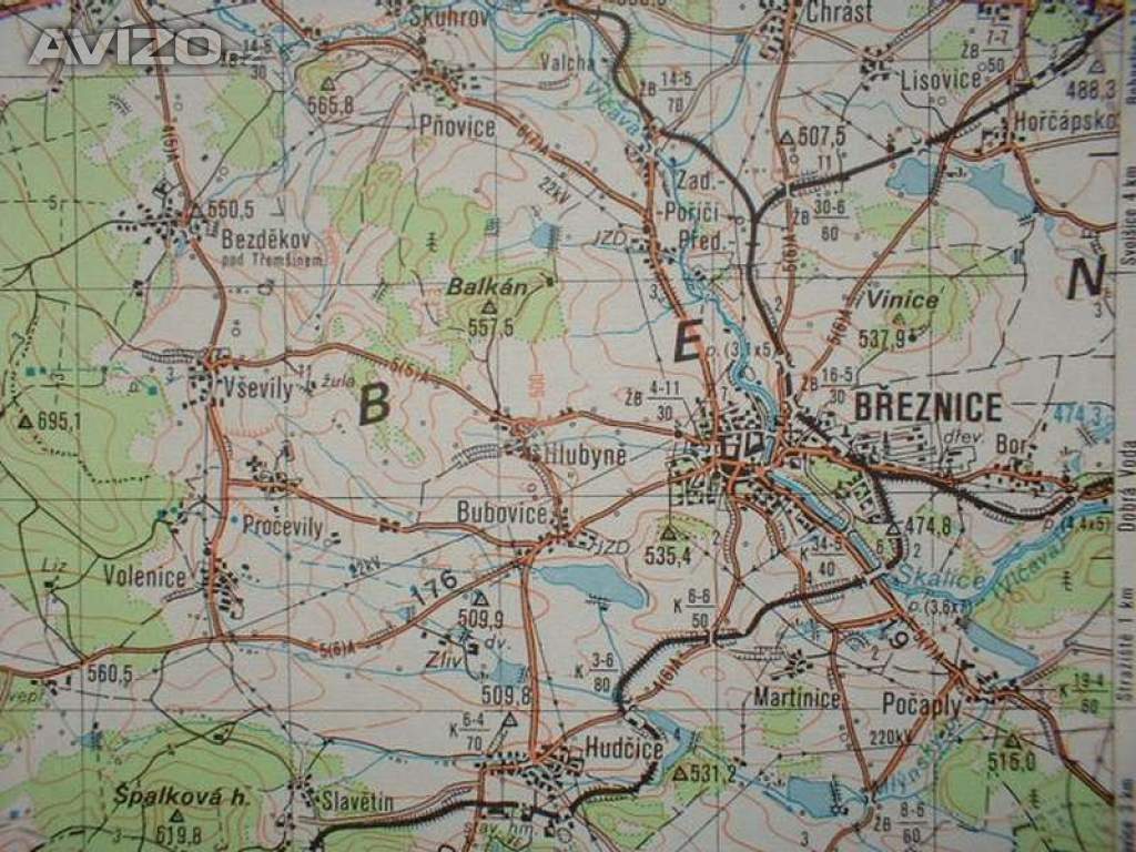 Foto inzerátu Vojenská profesionální tajná mapa VVP Jince a okolí