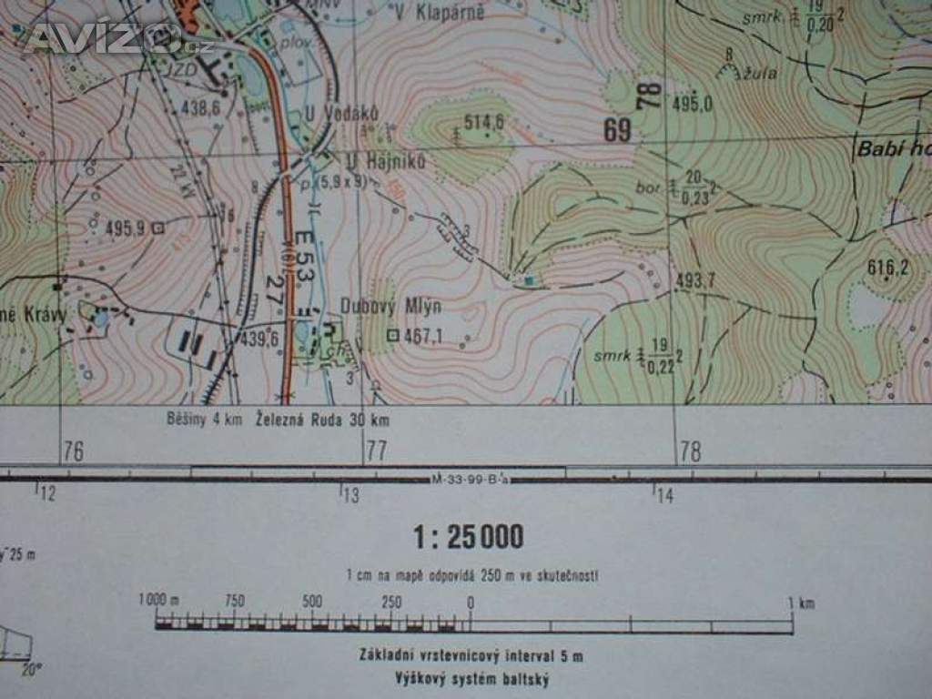 Foto inzerátu Vojenská profesionální tajná mapa Klatovy 1:25