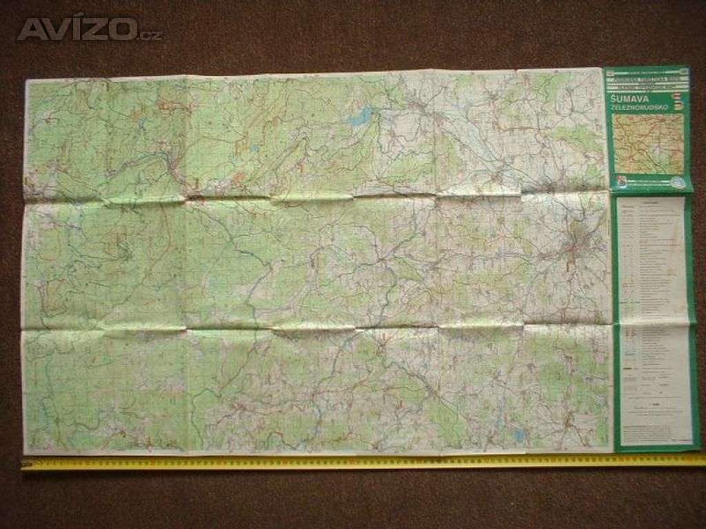 Foto inzerátu Turistická mapa Šumava 1.vydání na vojenském podkladu