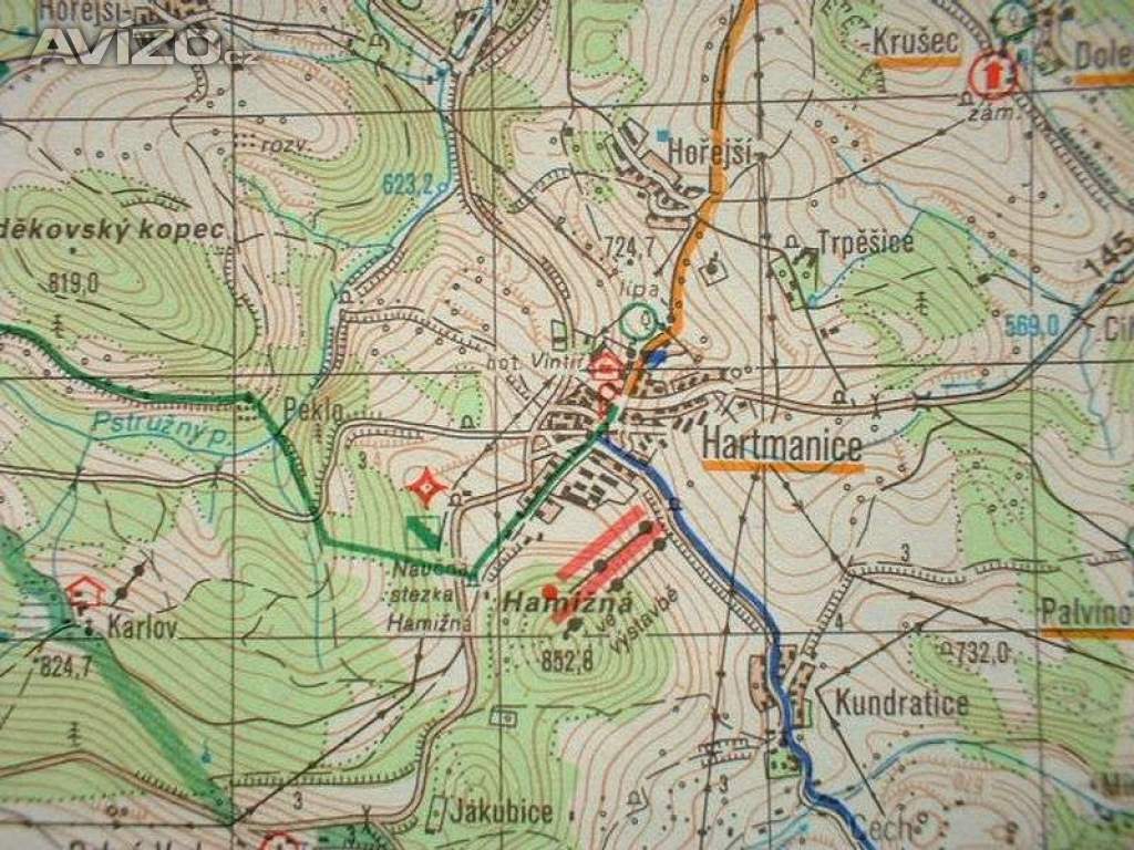 Foto inzerátu Turistická mapa Šumava 1.vydání na vojenském podkladu