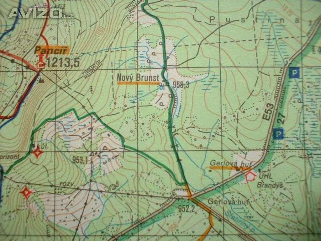 Foto inzerátu Turistická mapa Šumava 1.vydání na vojenském podkladu