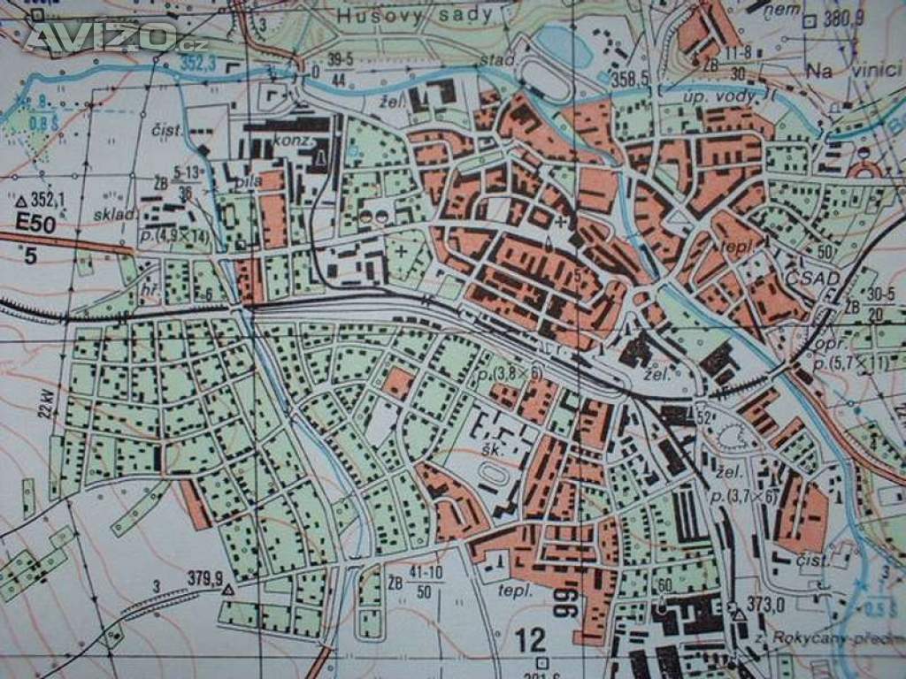Foto inzerátu Vojenská profesionální tajná mapa Rokycany 1:25