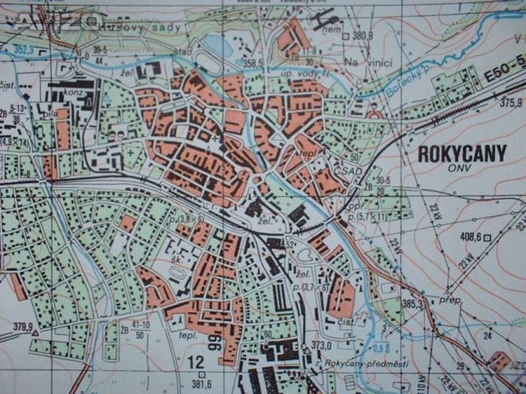 Foto inzerátu Vojenská profesionální tajná mapa Rokycany 1:25