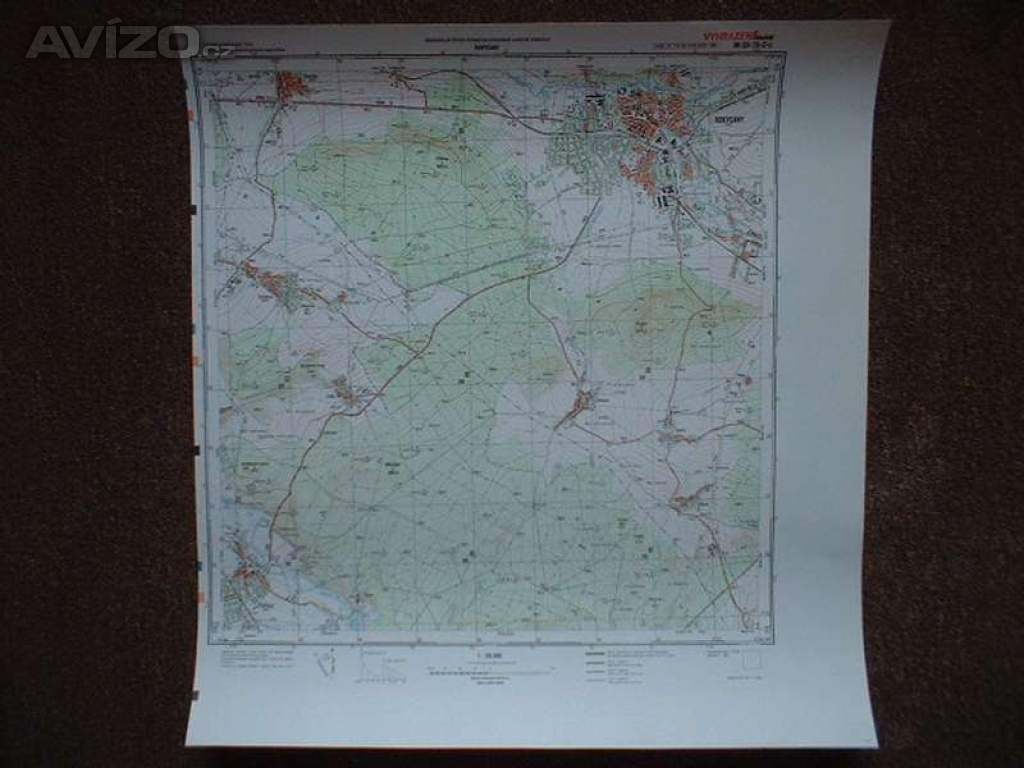 Foto inzerátu Vojenská profesionální tajná mapa Rokycany 1:25