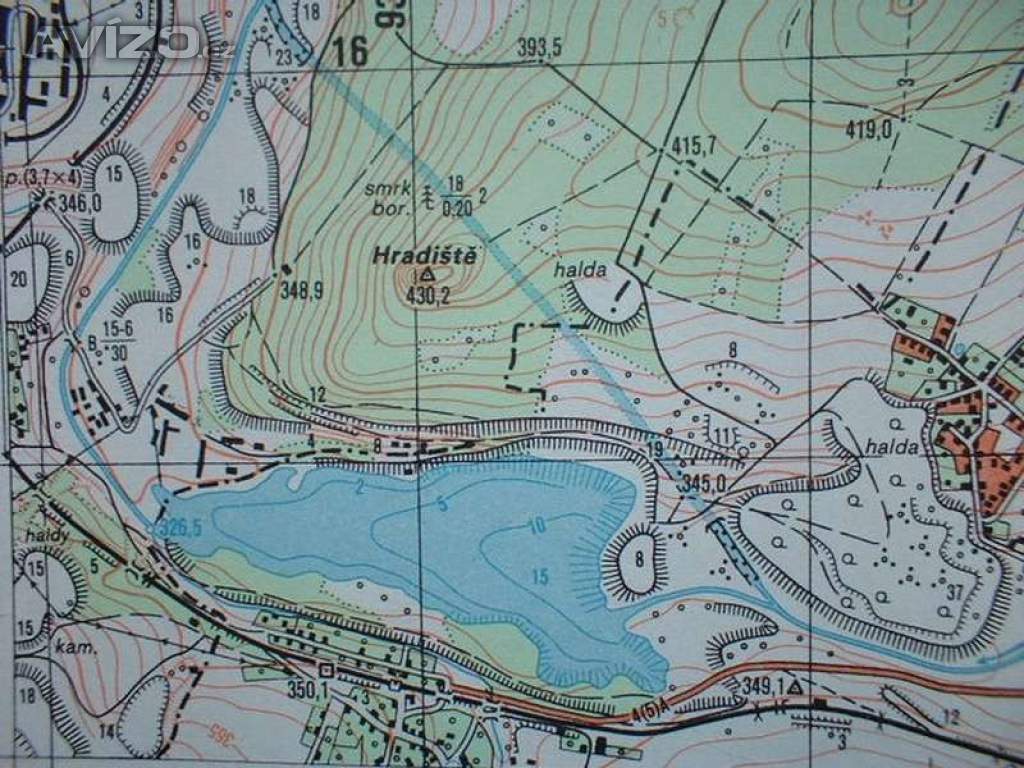 Vojenská profesionální tajná mapa Stupno 1:25